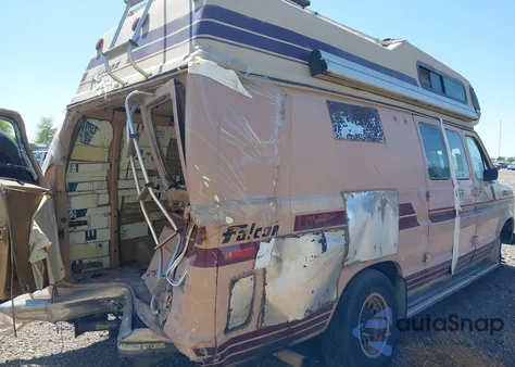 1988 Ford Econoline E250 Super Duty Van из США, поврежденный, VIN 1FDGS24H0JHC21214